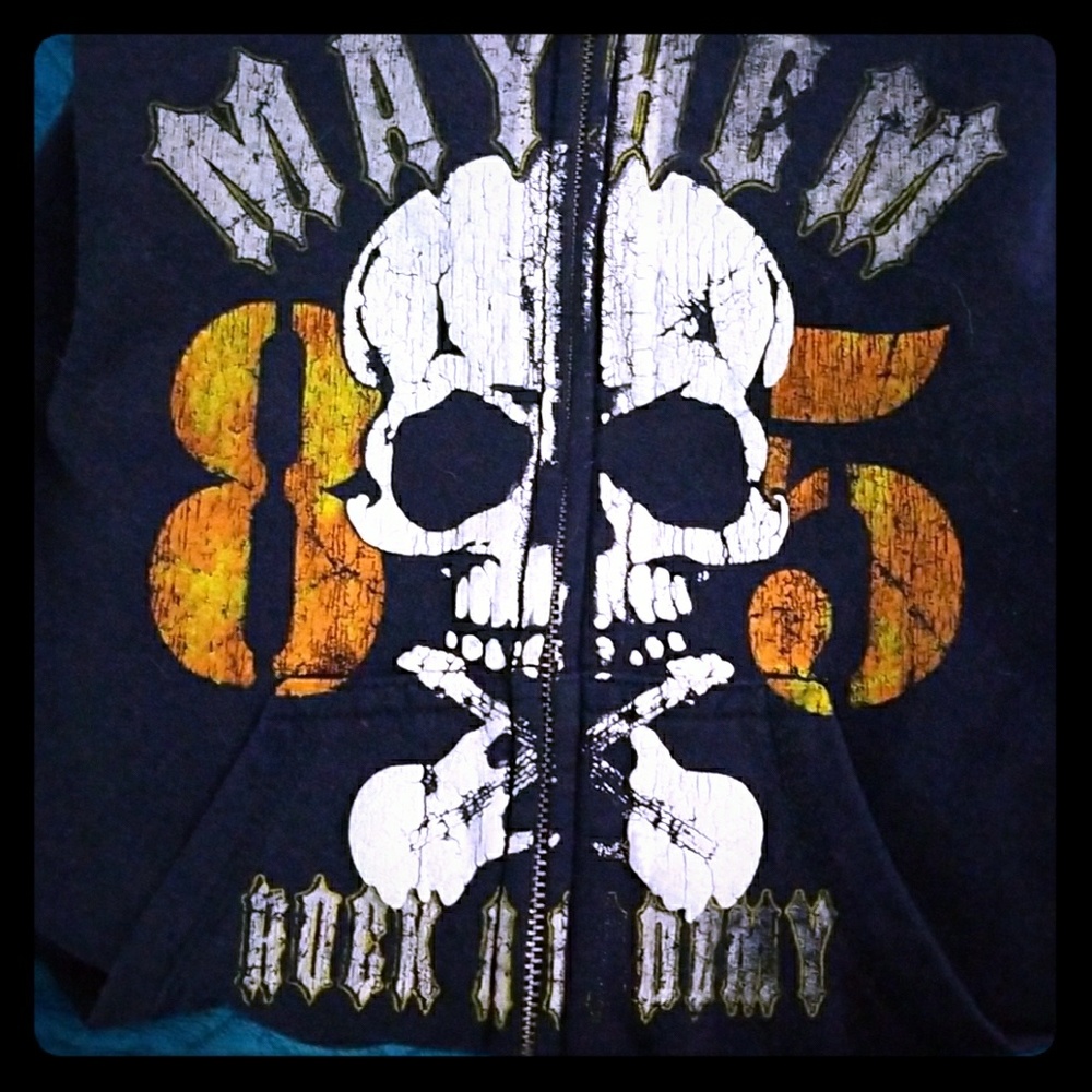 Boys zippered hoodie.